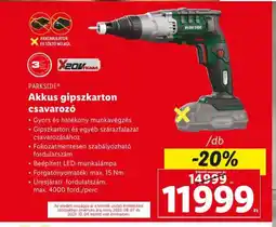 PARKSIDE® Akkus gipszkarton csavarozó 1db