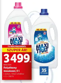 Lidl MAXITRAT Folyékony mosószer, 5l ajánlat