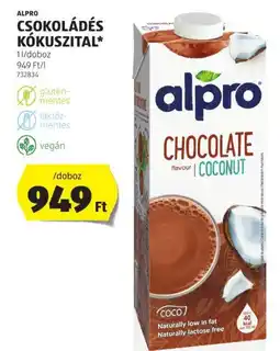 ALDI ALPRO CSOKOLÁDÉS KÓKUSZITAL 1 doboz ajánlat