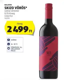 ALDI BALATON SKIZO VÖRÖS /üveg ajánlat