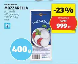 ALDI CUCINA NOBILE MOZZARELLA 400g/csomag ajánlat
