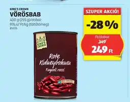 ALDI KING'S CROWN VÖRÖSBAB 400g ajánlat
