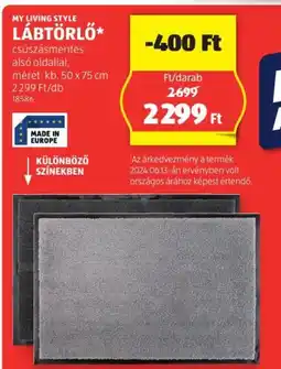 ALDI MY LIVING STYLE LÁBTÖRLŐ 1 darab ajánlat