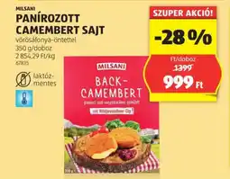 ALDI MILSANI PANÍROZOTT CAMEMBERT SAJT 1 doboz ajánlat