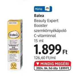 Balea Beauty Expert Booster szemkörnyékápoló C-vitaminnal 15 ml