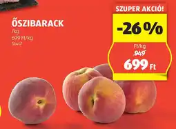 ALDI Őszibarack ajánlat