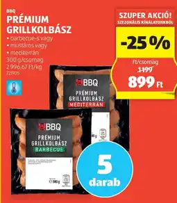 ALDI BBQ PRÉMIUM GRILLKOLBÁSZ ajánlat