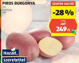 ALDI Piros burgonya ajánlat