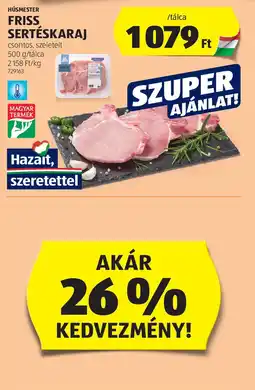 ALDI Húsmester Friss sertéskaraj ajánlat