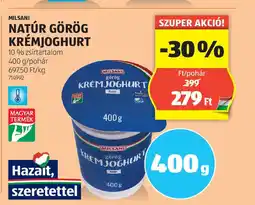 ALDI Milsani Natúr görög krémjoghurt ajánlat