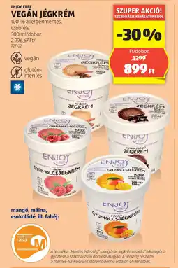 ALDI Enjoy free Vegán jégkrém ajánlat