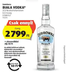 Żubrówka biała vodka
