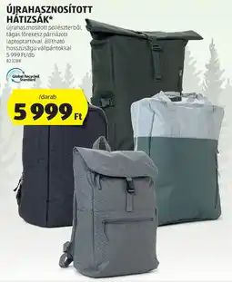 ALDI Újrahasznosított Hátizsák ajánlat