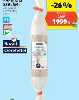 ALDI Csemege vagy Paprikas szalámi ajánlat
