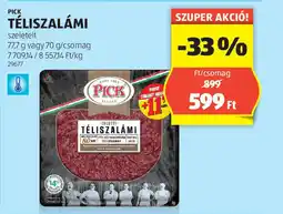 ALDI Pick Téliszalámi ajánlat