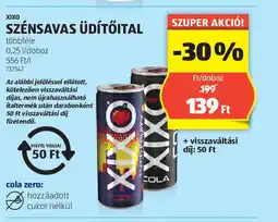 ALDI XIXO szénsavas üdítőital ajánlat