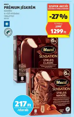 ALDI Mucci Prémium jégkrém ajánlat