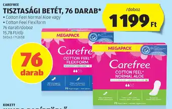 ALDI Carefree Tisztasági betét ajánlat