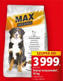 Lidl MAX DOG Száraz kutyaeledel ajánlat