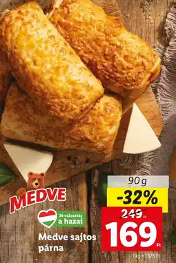 Medve sajtos párna