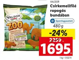 Lidl VALDOR Csirkemellfilé ropogós bundában ajánlat