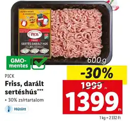 Lidl PICK Friss, darált sertéshús ajánlat