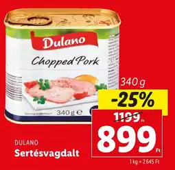Lidl DULANO Sertésvagdalt ajánlat