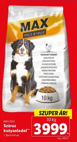 Lidl MAX DOG Száraz kutyaeledel ajánlat