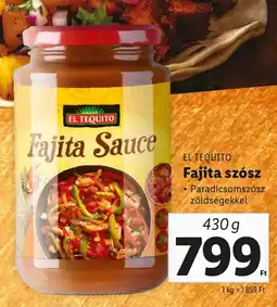 Lidl EL TEQUITO Fajita szósz ajánlat