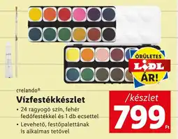 Lidl Crelando Vízfestékkészlet ajánlat