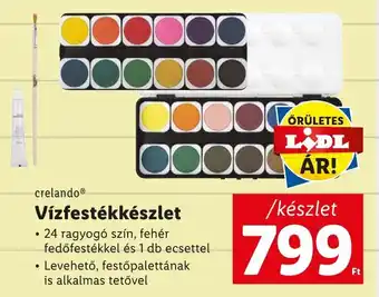 Lidl Crelando Vízfestékkészlet ajánlat