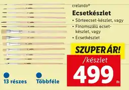 Lidl Crelando Ecsetkészlet ajánlat