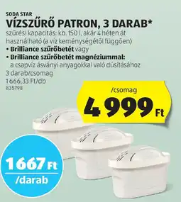 Soda star Vízszűrő patron