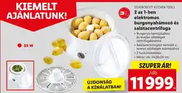Lidl SILVERCREST KITCHEN TOOLS 2 az 1-ben elektromos burgonyahámozó és salátacentrifuga ajánlat