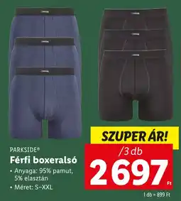 Lidl PARKSIDE Férfi boxeralsó ajánlat