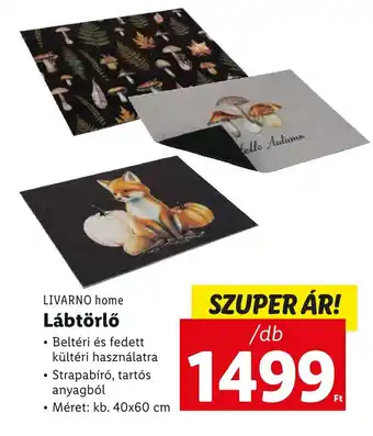 Lidl LIVARNO home Lábtörlő ajánlat