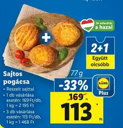 Lidl Sajtos pogácsa ajánlat