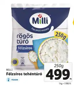 MILLI Félzsíros tehéntúró