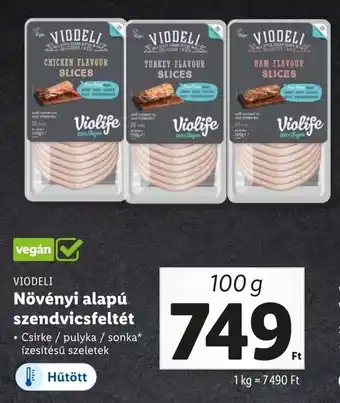 Lidl VIODELI Növényi alapú szendvicsfeltét ajánlat