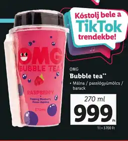 Lidl OMG Bubble tea ajánlat
