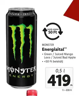 Lidl MONSTER Energiaital ajánlat