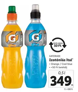 Lidl GATORADE Izotóniás ital ajánlat
