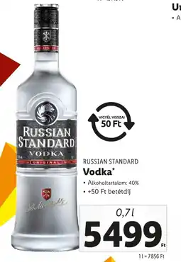 Lidl RUSSIAN STANDARD Vodka ajánlat