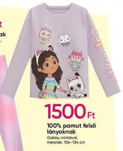 Pepco 100% pamut felső lányoknak ajánlat