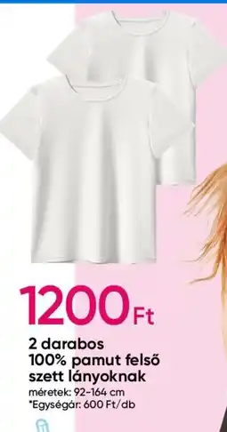 Pepco 2 darabos 100% pamut felső szett lányoknak ajánlat