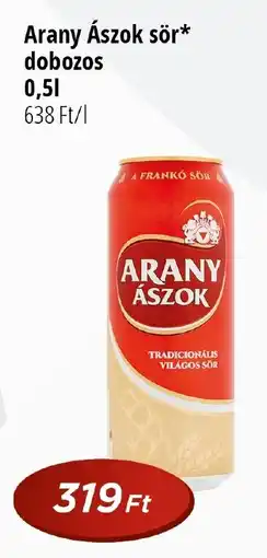 Real Arany Ászok sör dobozos ajánlat