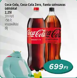 Real Coca-Cola, Coca-Cola Zero, Fanta szénsavas üdítőital ajánlat