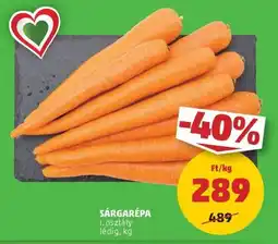 PENNY Sárgarépa ajánlat