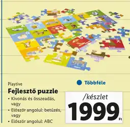 Lidl Playtive Fejlesztő puzzle ajánlat