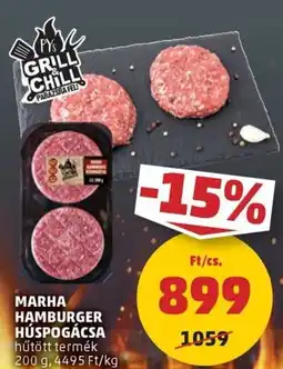 PENNY Marha hamburger húspogácsa ajánlat